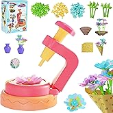 KEGOZ Kids Flower Bouquet Craft Kit - DIY Arts and Crafts Paper Flower Making Press Kit Toy for Girls Boys, Creative Flower-Making Gift for Ages 6-9+ Birthdays, Handmade Bouquet Art Toy