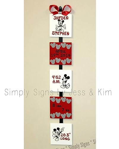 mickey mouse birth announcement