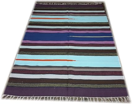 SRJ Handicrafts 100% Cotton Rug - Dhurrie 4X6 Ft