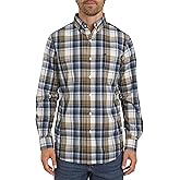 Chaps Mens Classic Fit Long Sleeve Button Down Stretch Poplin Casual Shirt