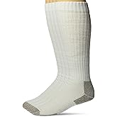 Carolina Ultimate mens Steel Toe Boot Cushion Over the Calf Socks 4 Pair Pack