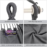 Ohuhu XL Swing Chair with Hardware Kit Gray 150kg Capacity Cushions view 5