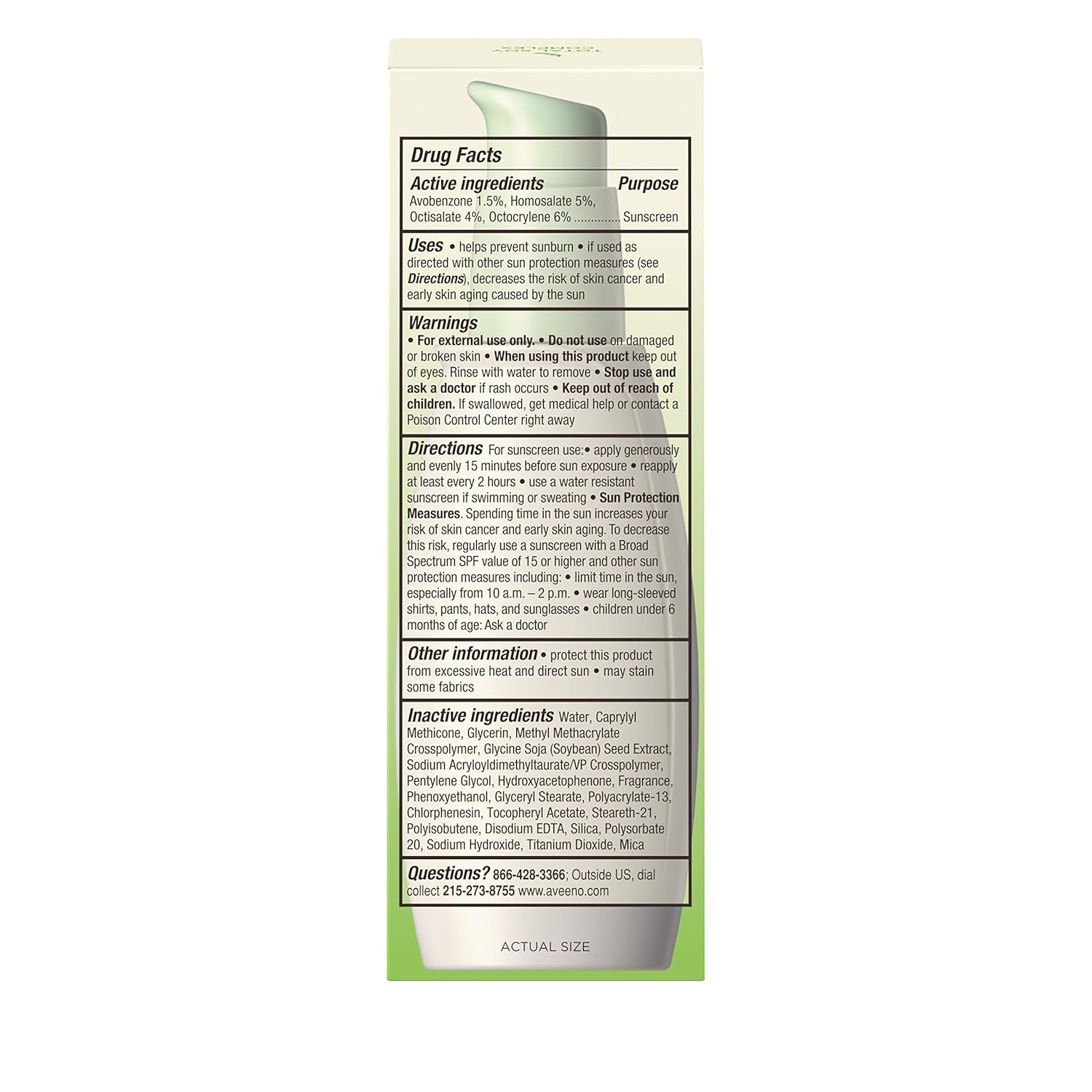 Aveeno Positively Radiant Sheer Daily Moisturizing Lotion for Dry Skin with Total Soy Complex and SPF 30 Sunscreen, Oil-Free and Non-Comedogenic, 2.5 fl. oz: Beauty