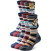 PULIOU Merino Wool Warm Socks for Men Women, 3 Pairs Winter Thermal Moisture Wicking Boot Socks, Breathable Wool Hiking Sock