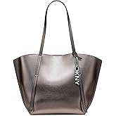 DKNY womens Lyda Medium Tote Bag With Logo Charm
