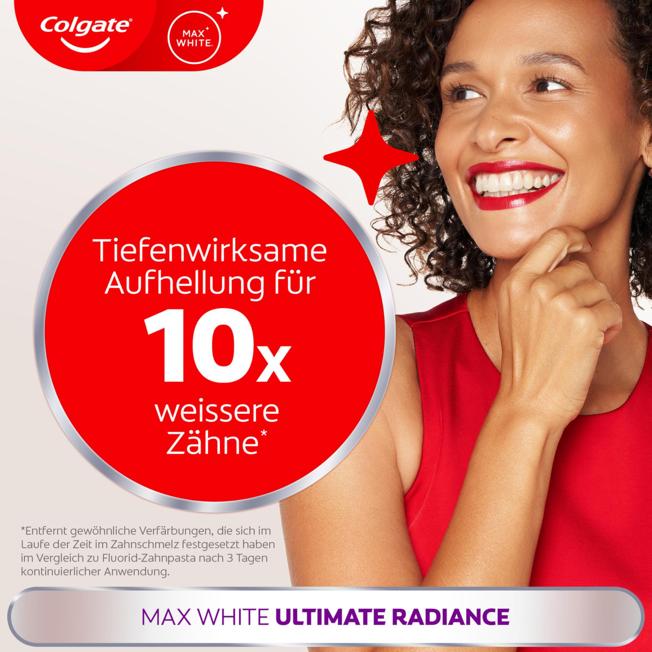 Colgate Max White Ultimate Radiance Whitening Zahnpasta 75ml 2