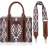 Montana West Wrangler Purse Western Aztec Tote Bag for Women with Guitar Strap | Western, Boho, Aztec, Western, Boho, Aztec