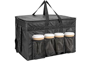 HAIMENLITE XXX-Large Insulated Collapsible Cooler Bags with Zipper Closure,Reusable Grocery Shopping Bags Keep Food Hot or Cold