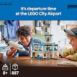 LEGO City Airport with Airplane Toy 60502 Build Together 9 Minifigures view 2