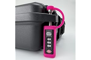 LAFENLIN TSA Approved Travel Locks for Gun Case,Hand Gun Case Lock,Heavy Duty TSA Approved Lock Firearm Gun,Hard Pistol Cases Locks for Suitcases Combo Lock Gun Case for Handguns Case Travel Locks-Pink