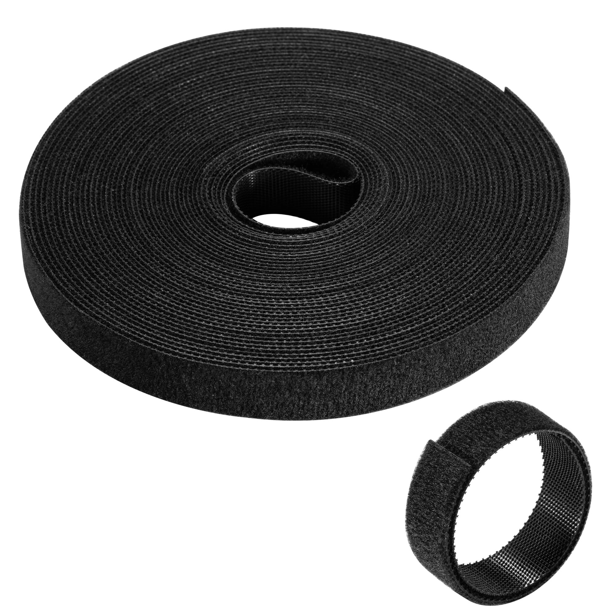Ewent 10 Meter Nylon Hook and Loop Cable Ties, Reusable Hook and Loop Cable Ties, Free Length Cable Ties, Individually Cuttable, 15 mm Width Useful for Home, Office, Garden for Various Uses