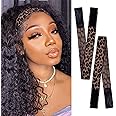 Elastic Bands for Wig Edges - Adjustable Leopard Print Wrap for Laying and Melting Lace Frontal Edges, Comfortable Fit
