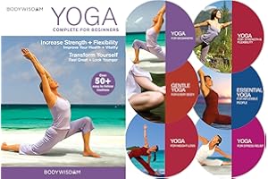 Yoga for Beginners Deluxe Set: 8 Yoga Video Routines for Beginners. Includes Gentle Yoga Workouts to Increase Strength & Flexibility