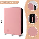 TiopLior 9 Pocket Trading Card Binder 432 Pockets Pink 360 Side Loading view 2