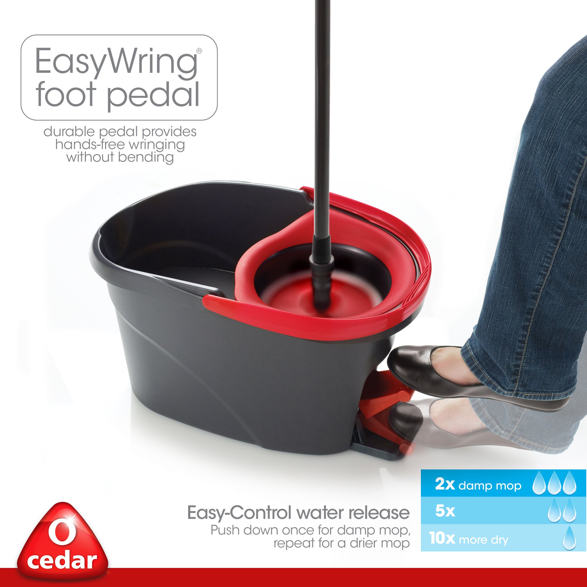 O-Cedar Easy Wring Spin Mop and Bucket System - Image 4