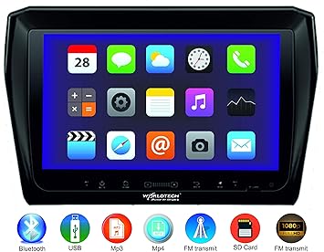 worldtech car music system with bluetooth