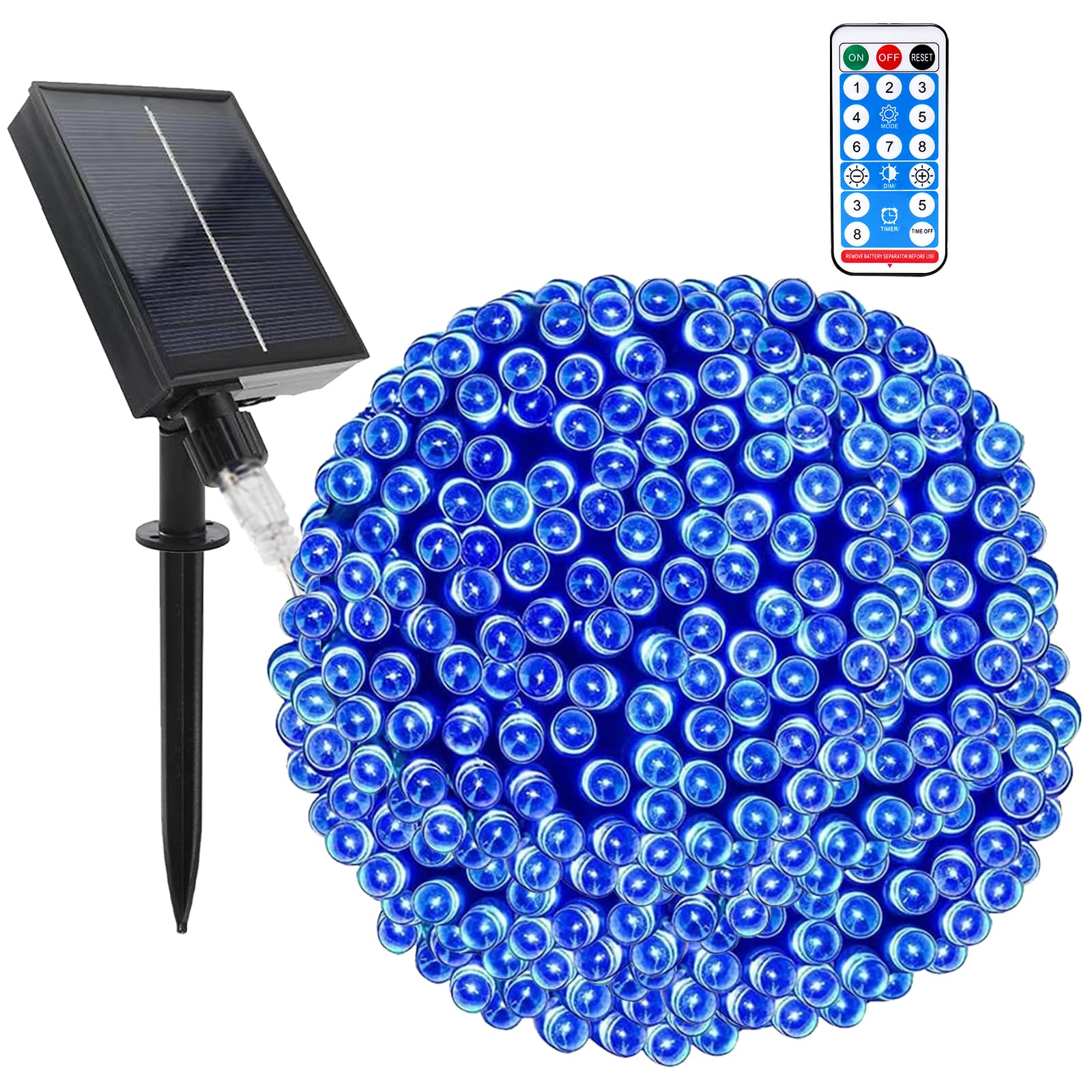 GHONLZIN Solar String Lights, Solar Garden Lights 200 LED 72ft Upgraded Solar Powered Lights with Remote 8 Modes Waterproof Decorative String Lights for Wedding Party Tree Xmas Garden Decoration