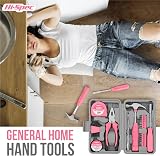Hi-Spec Pink Small Tool Kit 24pc Home DIY Women Gift Compact Case view 5