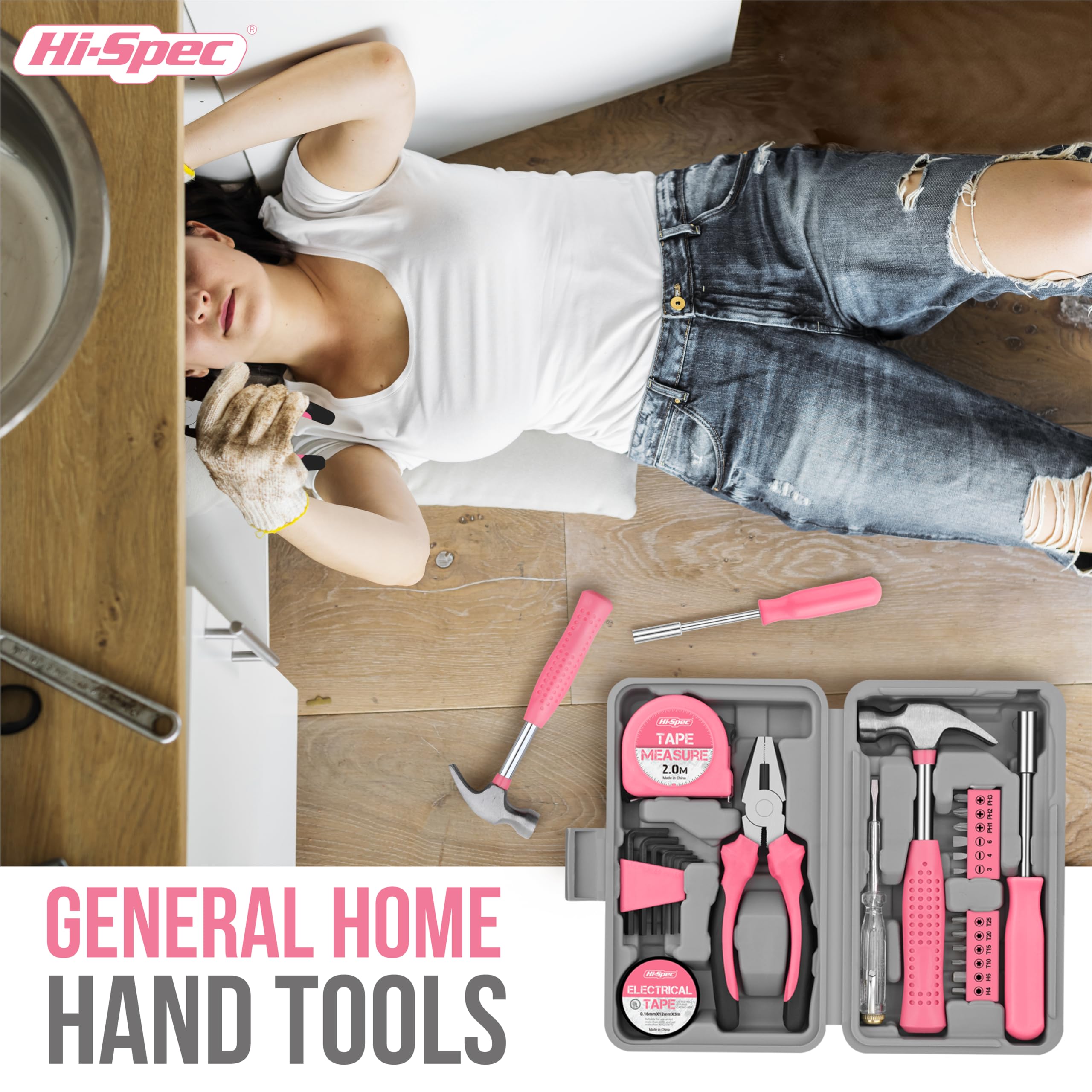 Hi-Spec Pink Tool Kit