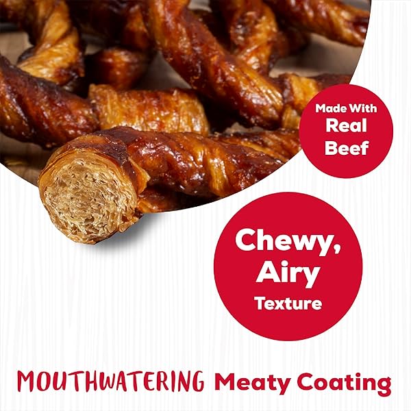 COUNTRY KITCHEN RAWHIDE FREE RINGS DOG CHEWS, MADE WITH REAL BEEF, 7 COUNT