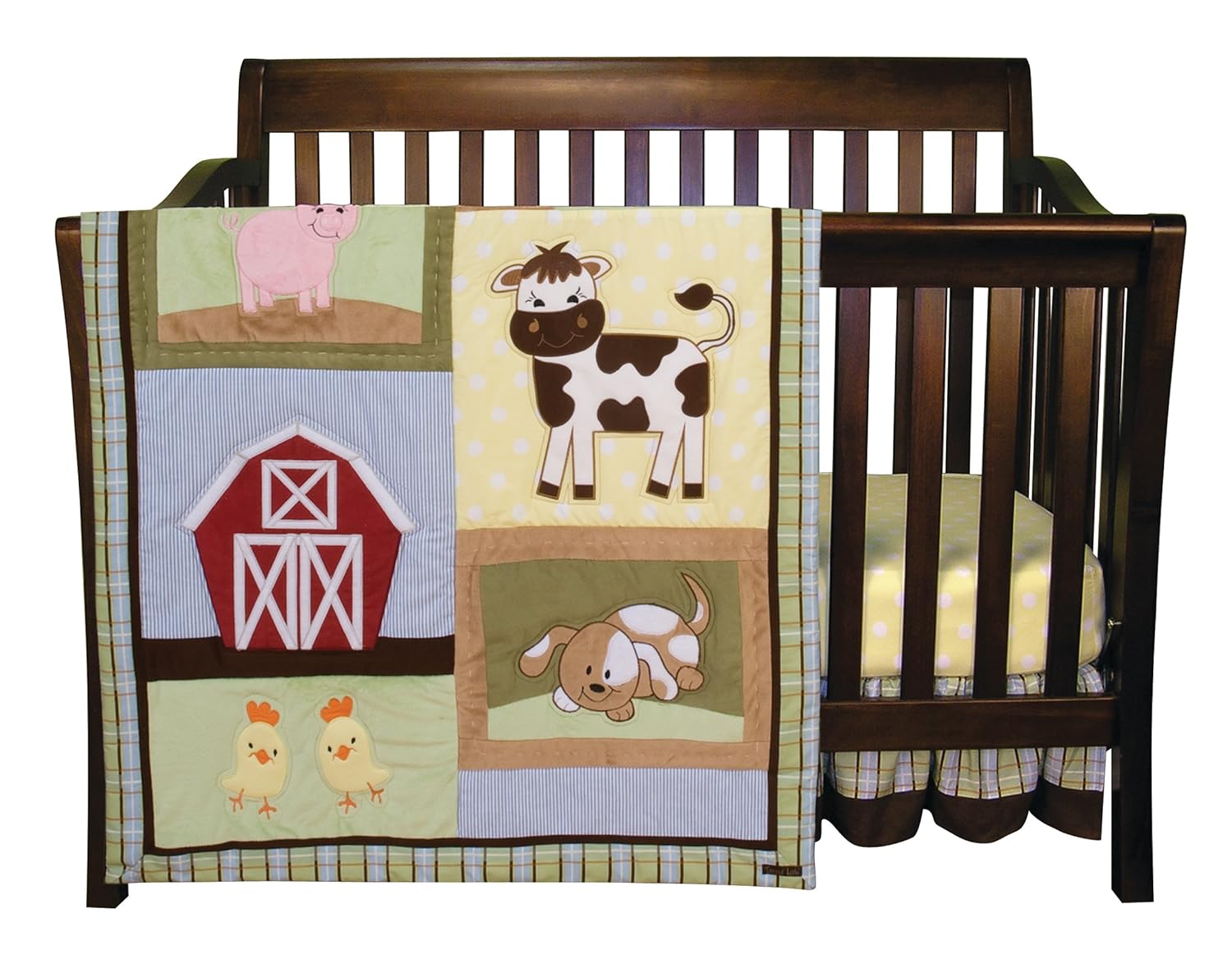 Trend Lab Baby Barnyard 3 Piece Crib Bedding Set Farm
