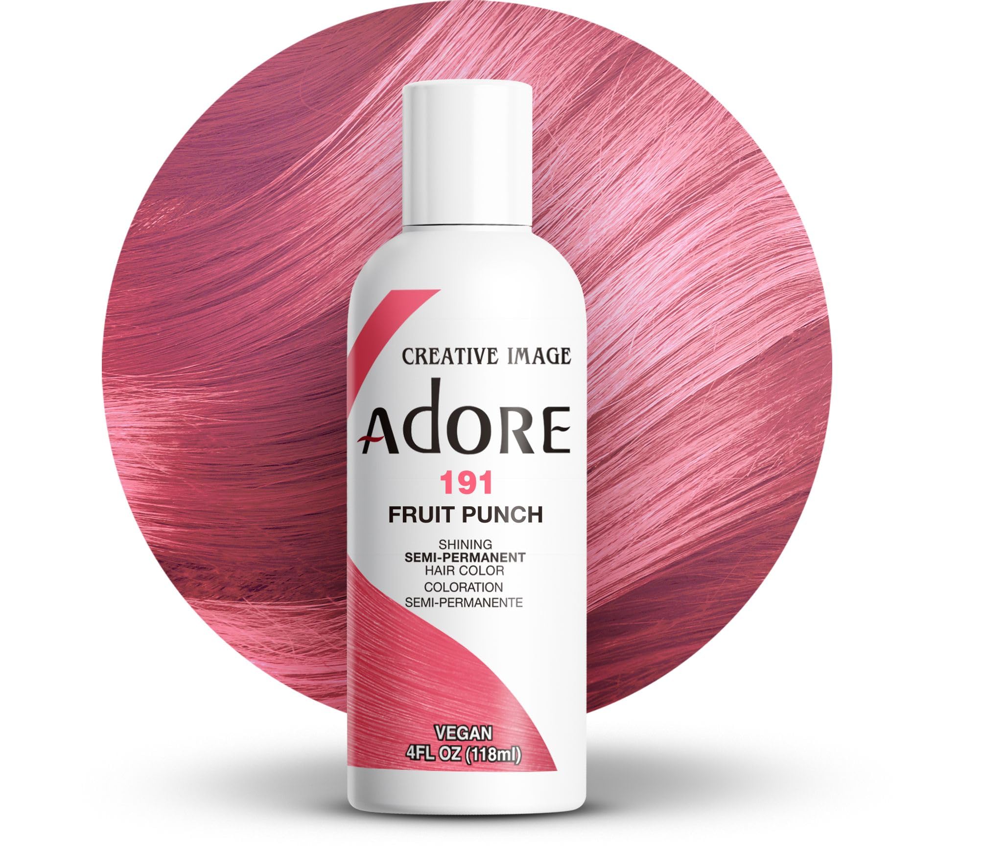 Adore Shining Semi Permanent Hair Colour, 191 Fruit Punch