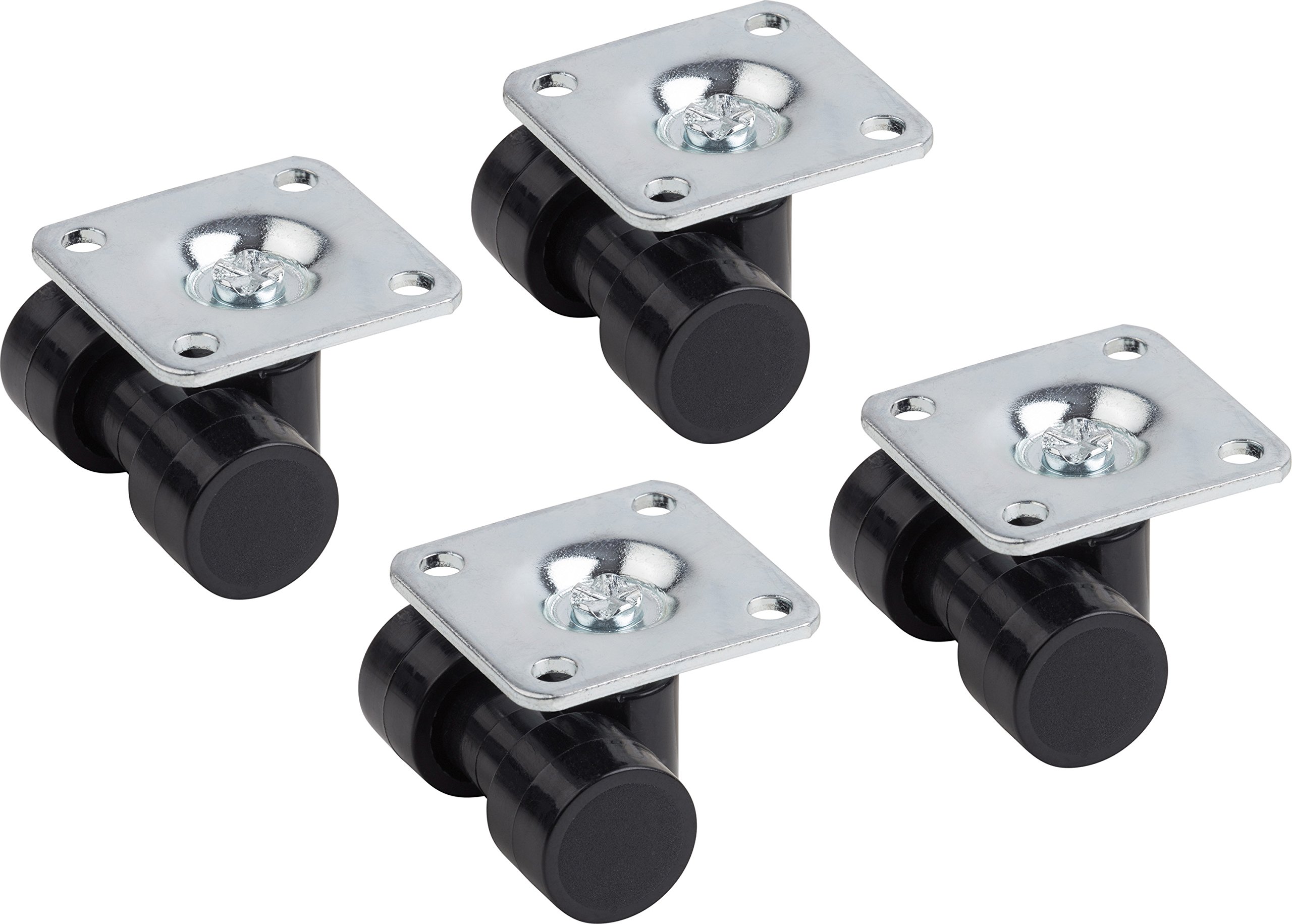 Metafranc 802810 Double Roller Diameter 20 mm, 38 x 38 mm, Plastic, Plain Bearing, 4 Pieces