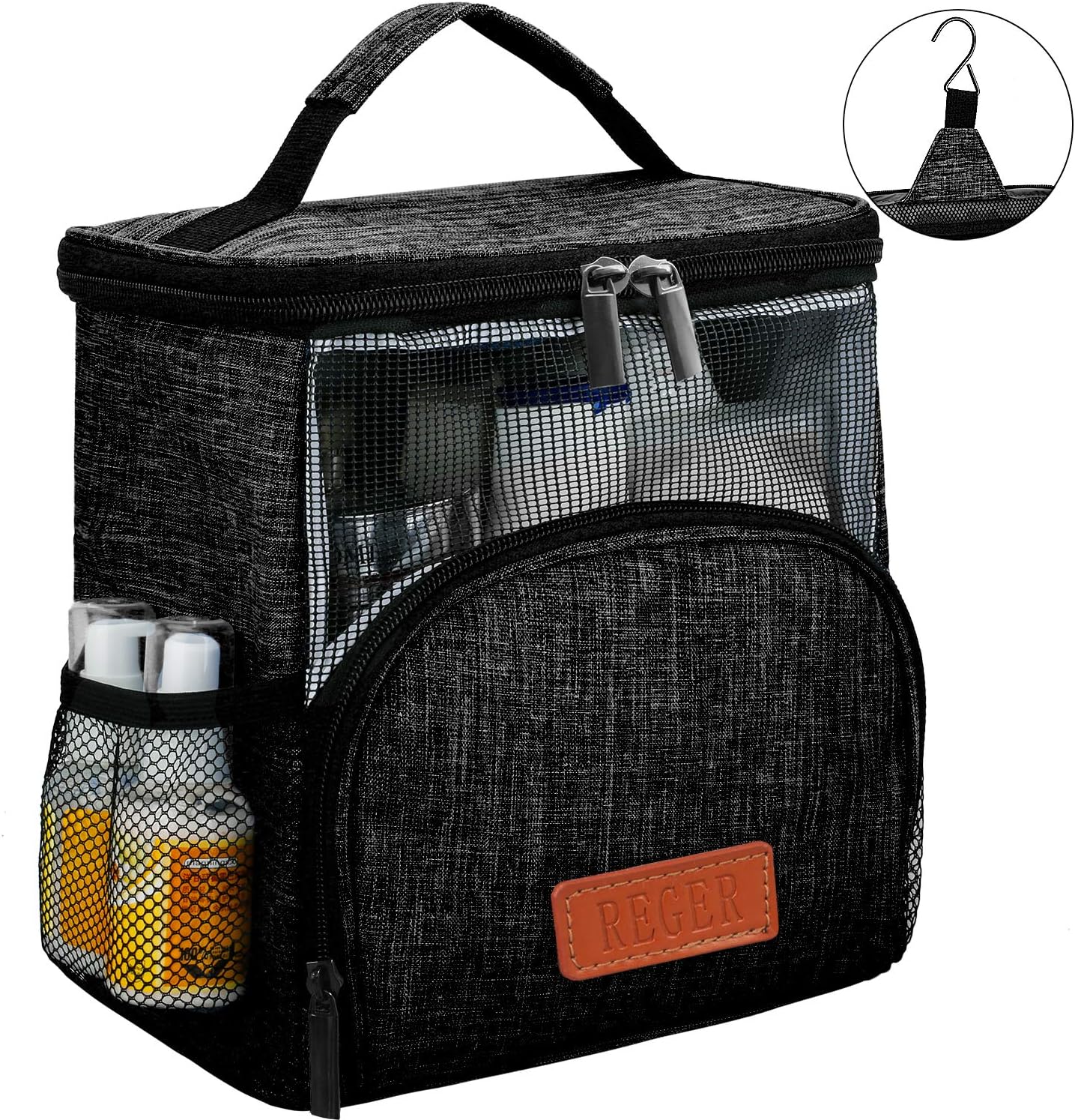 REGER Enlarged Hanging Shower Caddy Tote Bags, Water