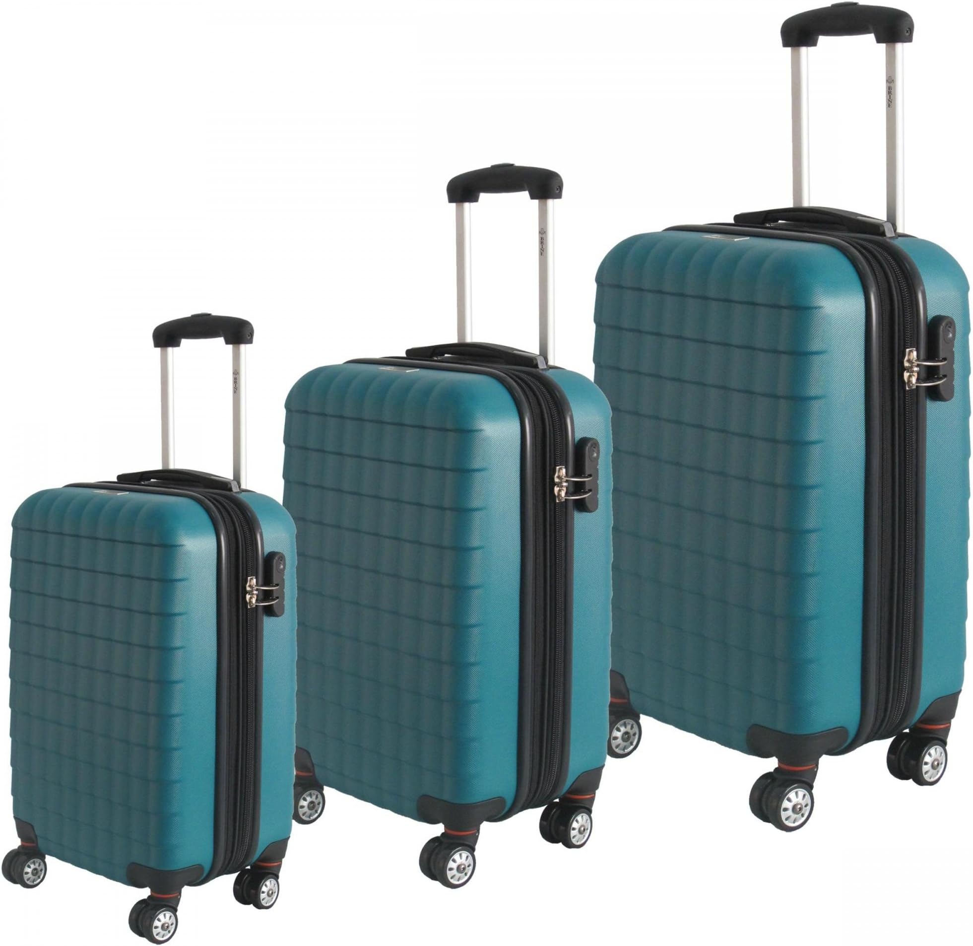 Skyflyte Series 3 Piece Luggage Set (Set of 3) Color: Green