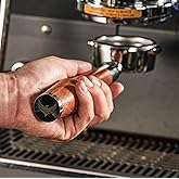 KNODOS 54mm Bottomless Portafilter Breville Compatible Rosewood Handle & Naked 18-21 Gram Filter Basket Included Fits Barista Express, Pro, Touch, Bambino Plus, Infuser, Duo Temp Pro Impress