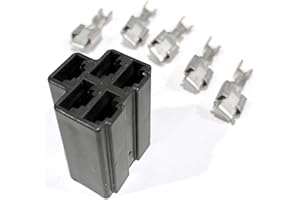 HD Switch Replaces John Deere M90206 Ignition Key Switch Connector Compatible with John Deere TCA22740 TCA15075 AM101561 EZTrak Ztrak Quiktrak Gator - Includes New TERMINALS - Made in The USA