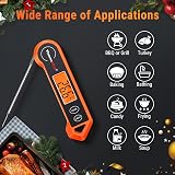 ThermoPro TP19H Digital Meat Thermometer Ambidextrous Backlit Waterproof 1s Read view 8