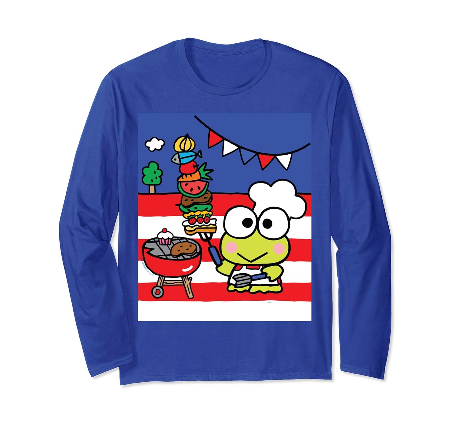 Keroppi Summertime BBQ Long Sleeve Shirt-anz