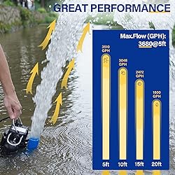 Acquaer 1/3 HP Submersible Sewage/Effluent