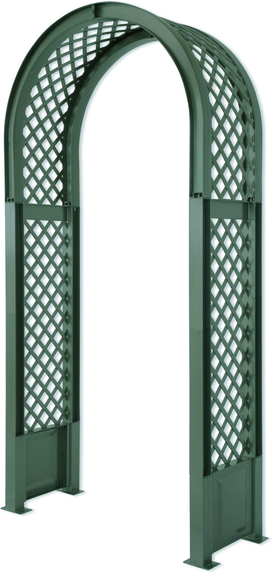 KHW 37903 Garden Rose Arch with Ground Stake, Grey, 100x43x207 cm