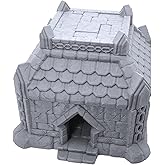 EnderToys Fishing Village Gazebo And Boat Hut By Makers Anvil, 3D Printed Tabletop