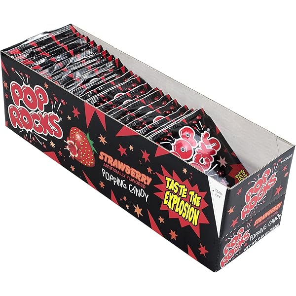 Amazon.com : POP ROCKS Popping Candy, Cherry, 24 Count : Hard