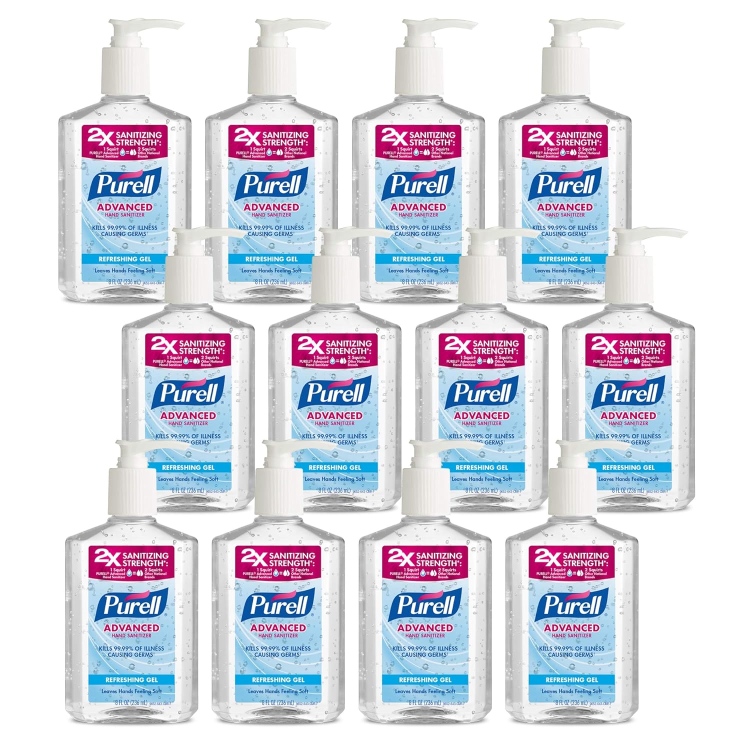 PURELL Advanced Hand Sanitizer, Refreshing Gel, 8 fl oz Hand Sanitizer