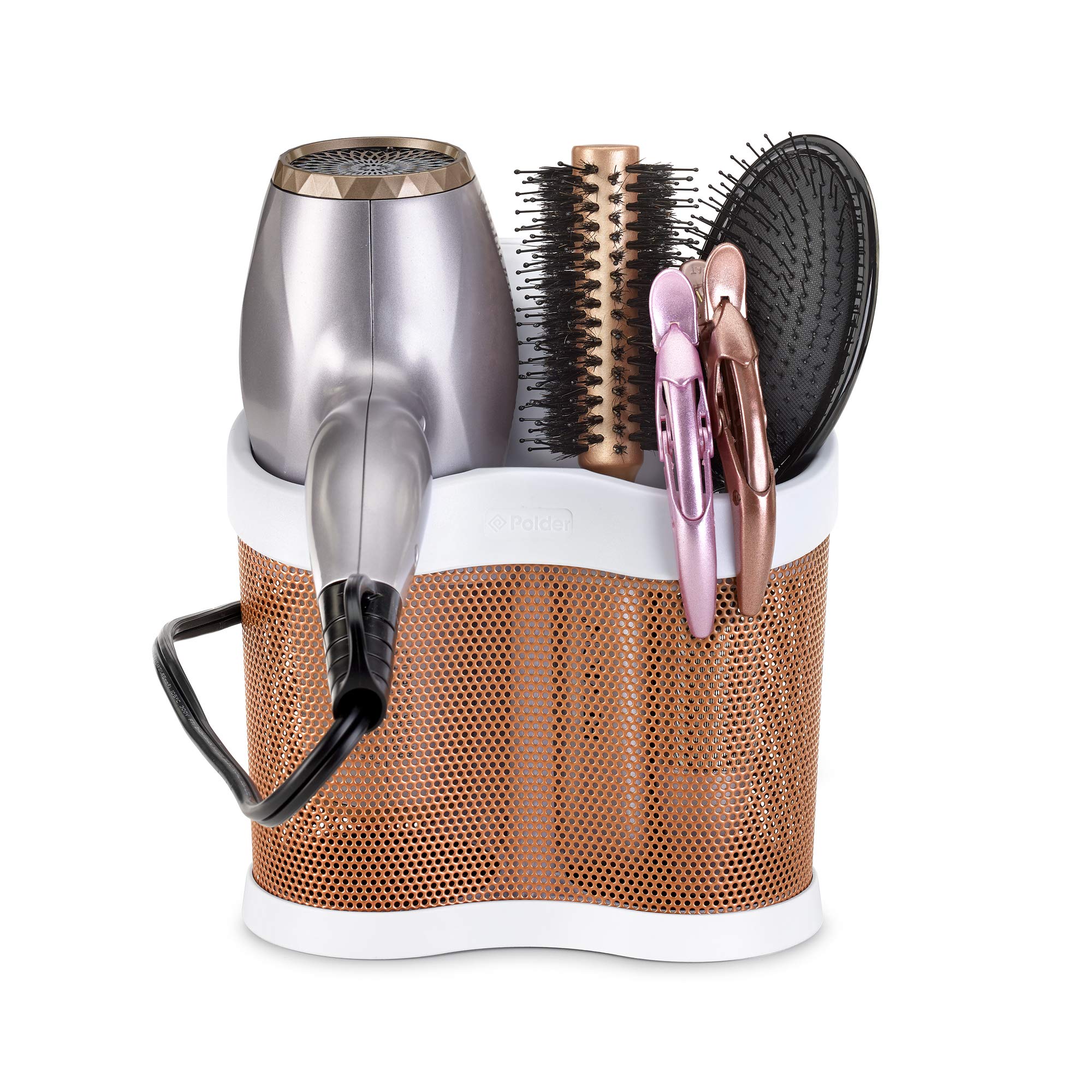 Polder Styling Station, Rose Gold & White — image 1