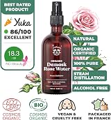 BIONOBLE Organic Rose Water Spray 100ml - 100% Natural Hydrolat Vegan view 2