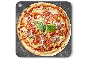 Chef Pomodoro Pizza Steel for Oven 13 Inch 1/4 Inch Thick, Baking Steel for Oven, Grill, Sourdough Bread, Baking Stone for Oven With Lifting Holes 13" X 13" (33.6 x 33.6 cm)
