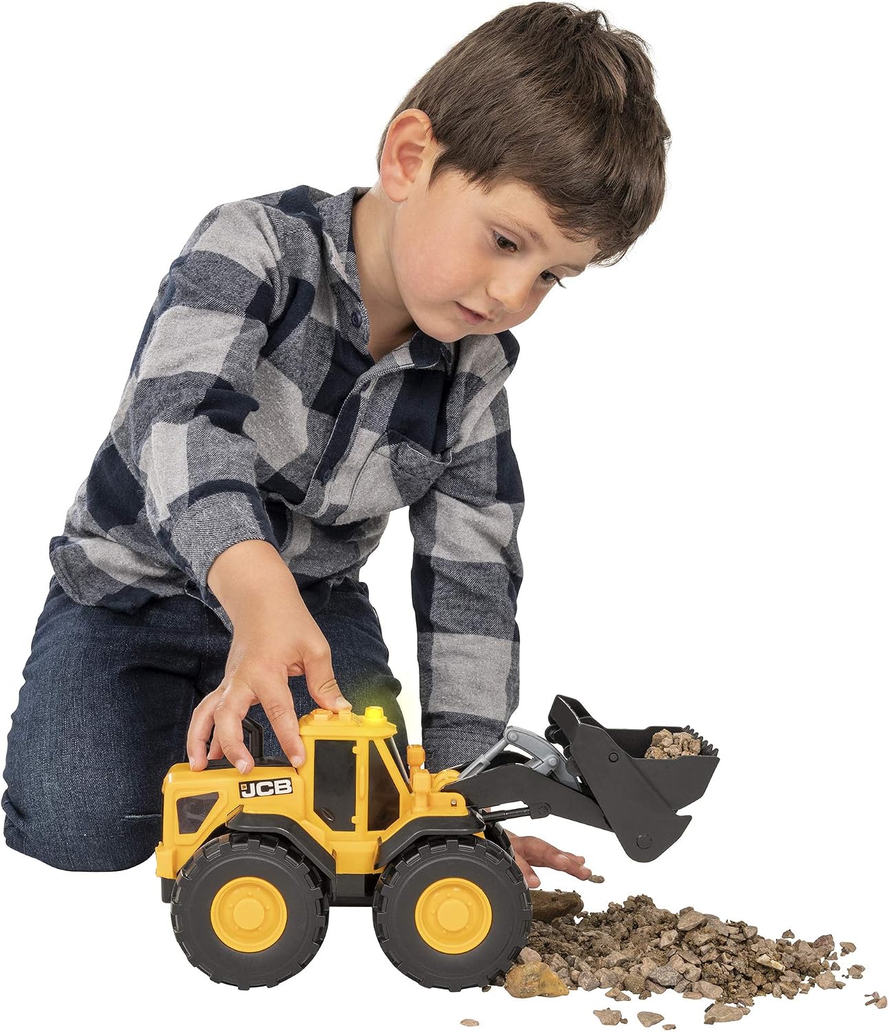 JCB Might Moverz - Kids Toys - Construction Excavator Toy - Truck Toy - iconic Construction Vehicles - Kids' Play Figures & Vehicles - 2 Year Old Boys & Girls Plus - Image 3