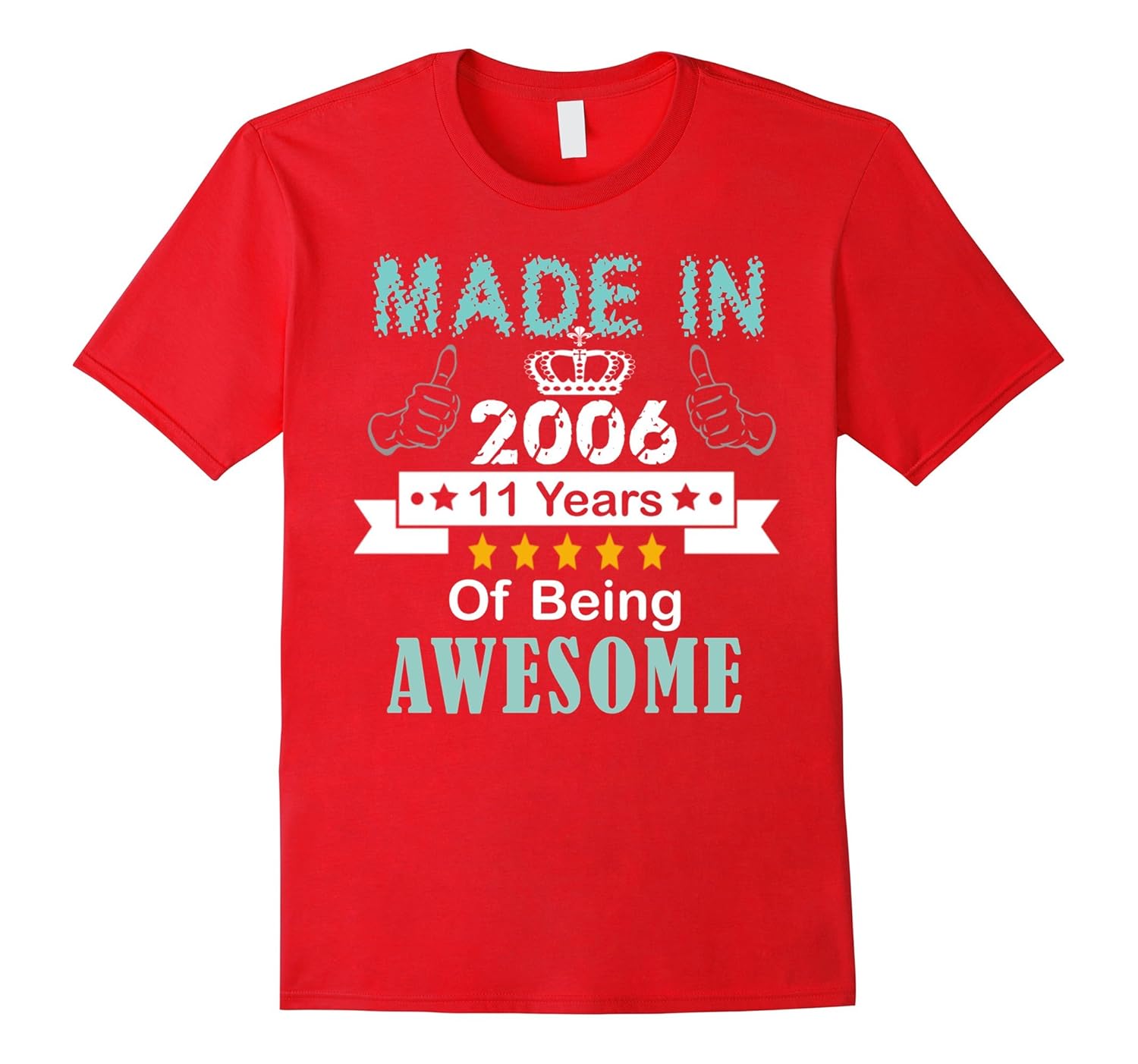 Made in 2006 Shirt, 11 Years Of Being Awesome T- Shirt-ANZ