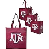 FOCO NCAA Team Logo Reusable Grocery Shopping Bags Totes