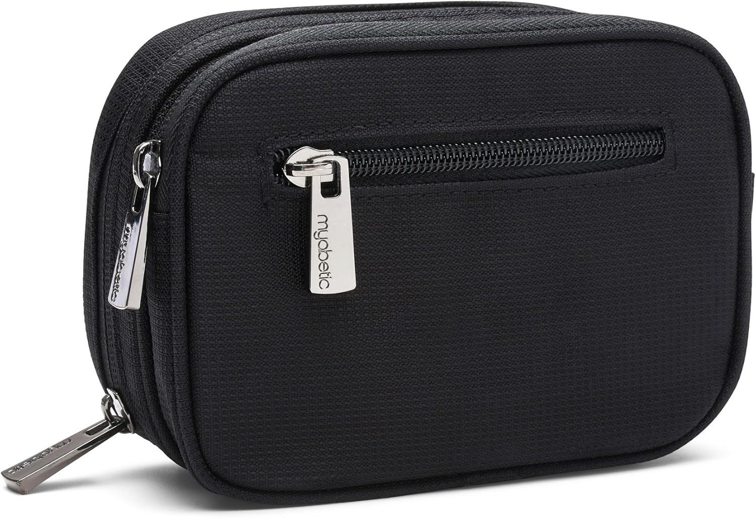 Myabetic Clark Diabetes Supply Case for Glucose Monitoring Tools, Includes Insulation Lining - High Quality Material (Black): Health & Personal Care