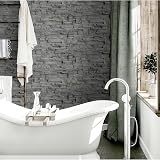 Arthouse Slate Wall Grey Wallpaper view 4