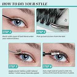 Lash Extension Kit 320Pcs,DIY Individual Lashes