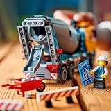 LEGO City Cement Mixer Truck Toy 60478 with 3 Minifigures Educational Building view 2