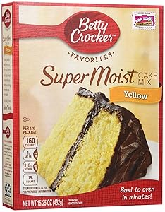 Betty Crocker Super Moist Yellow Cake Mix - 15.25 oz