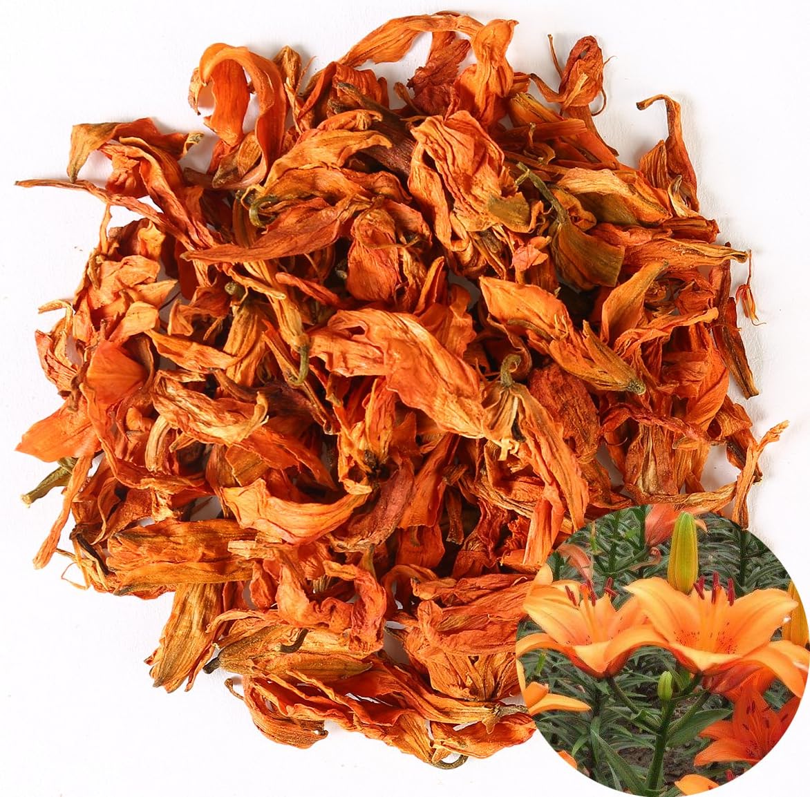 TooGet Fragrant Natural Lily Flowers Organic Dried Lilium Flowers Wholesale, Top Grade 4 OZ